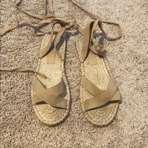 Tie up sandals